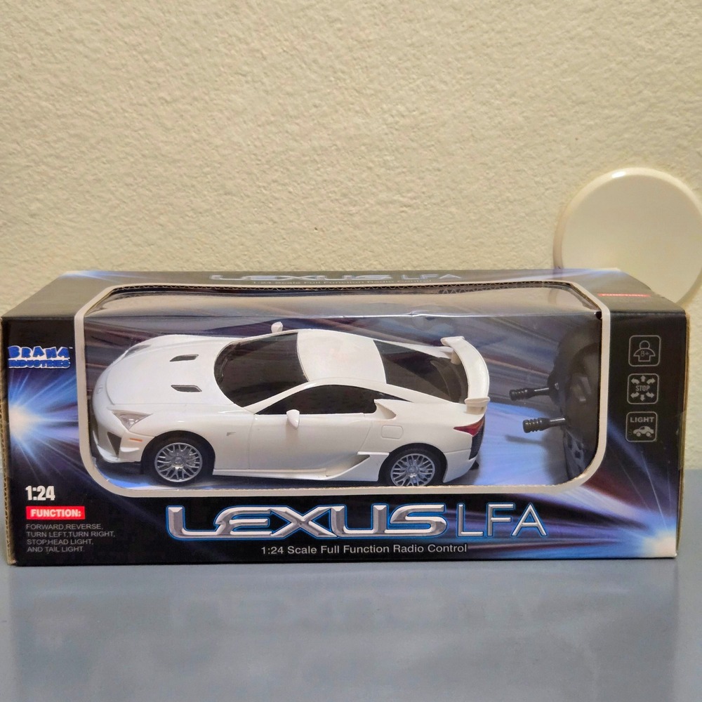 Rare White Lexus LFA 1:24 Scale Braha RC Car